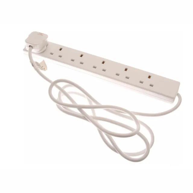 SMJ B6W2MP Extension Lead; 6 Way; 13 Amp; 2 Metre Lead