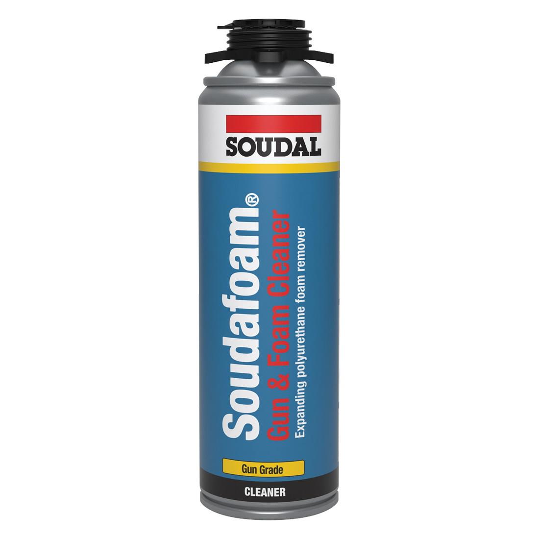 Soudal 130576 Gun & Foam Cleaner; Cleaner For Adaptors; Guns; Valves; Clear (CL); 500ml