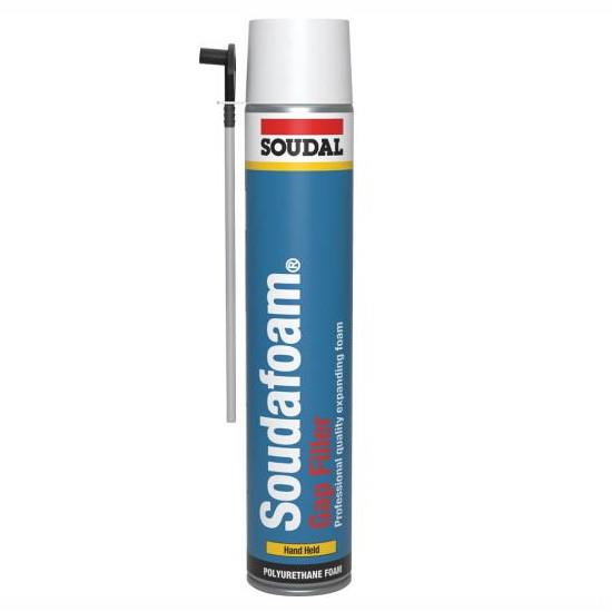 Soudal 130584 Soudafoam Gap Filler Expanding Foam; Hand Held; Champagne (CH); 750ml
