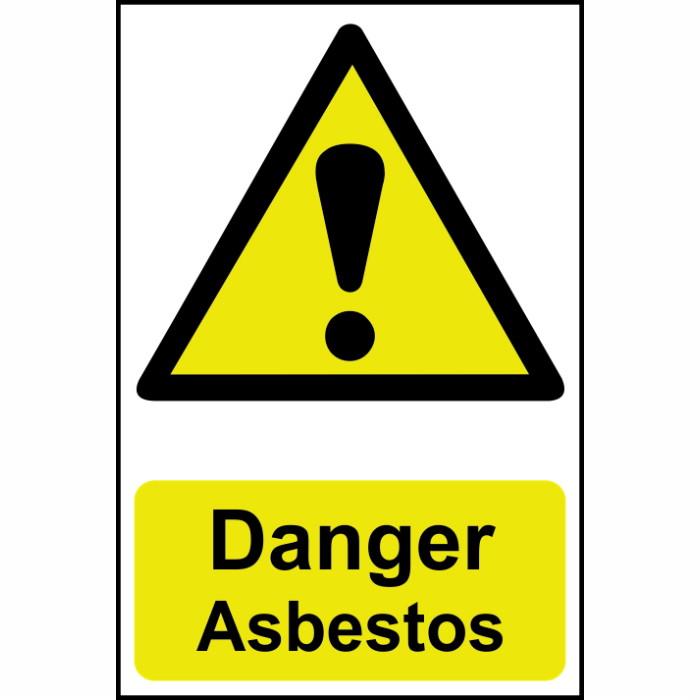 Spectrum Sign 11142 "Danger Asbestos"; Rigid 1mm PVC Board (RPVC); 400 x 600mm