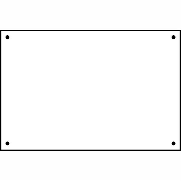 Spectrum 4500 Safety Sign Rigid Backing Backing Board; 3mm Foamex (FMX); 600 x 400mm