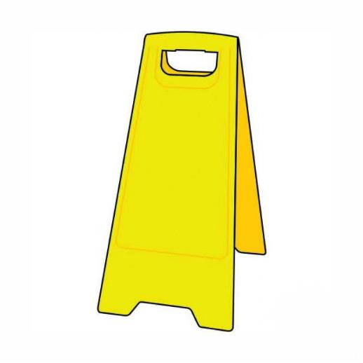Spectrum 90005 Heavy Duty Blank A-Board Floor Stand For Signs; Yellow  (YEL); 610 x 300mm
