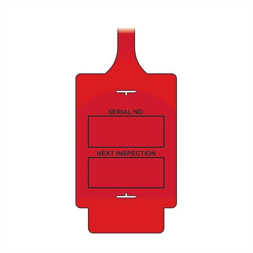 Spectrum TGF0150R Asset Tag Flex Next Inspection Tag; Style A; Pack (50); Red (RD)