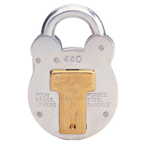 Squire 440 Old English Padlock; 4 Lever; Galvanised (GALV); 50mm (2