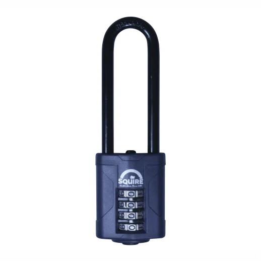 Squire CP40/2.5 Combination Padlock; 40mm Rustproof Body; 4 Wheel; 63mm Long Shackle; Security Rating 4 (@Home)
