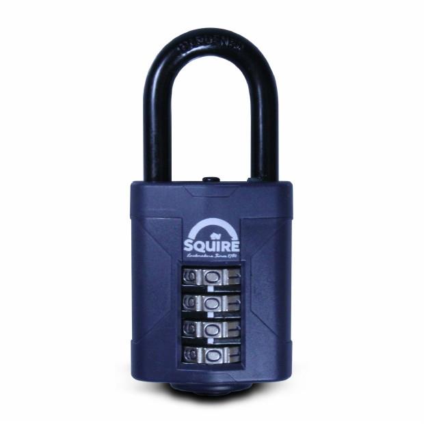 Squire CP50/1.5 Combination Padlock; 50mm Rustproof Body; 4 Wheel; 38mm Long Shackle; Security Rating 5 (@Home)