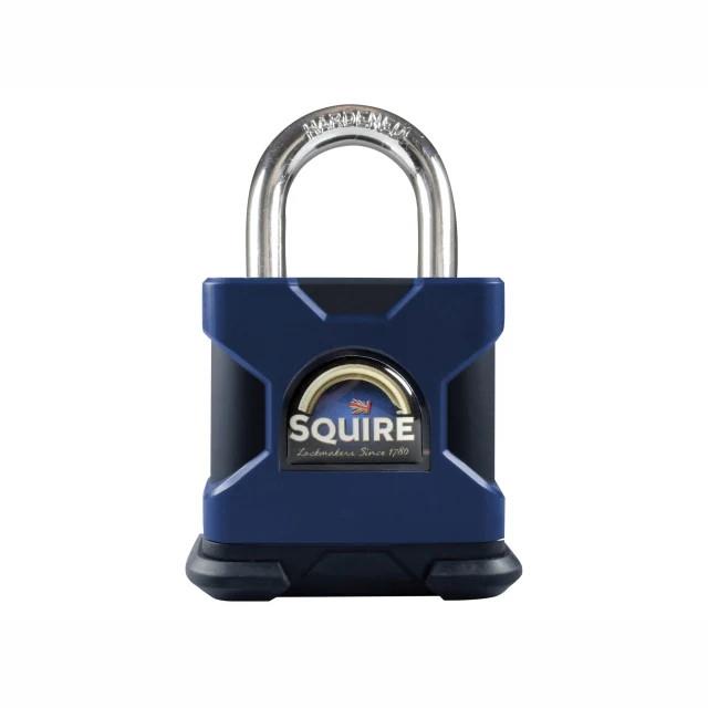 Squire SS50S Solid Steel Stronghold Padlock; 50mm Body; 10mm Open Shackle; LPCB Level 2; CEN 4; Security Rating 9; 6 Pin