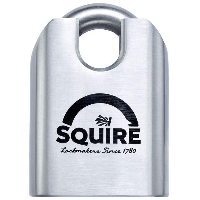 Squire ST65CS Solid Steel Stronghold Padlock; 65mm Body; 12.7mm Closed Shackle; CEN 3; Stainless Steel Shackle And Body