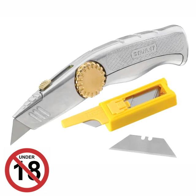 Stanley 0-10-819 FatMax Retractable Knife; Complete With 10 Blades