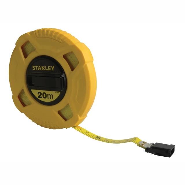 Stanley 0-34-296 Closed Case Fibreglass Long Tape; 20 Metre; 13mm Wide