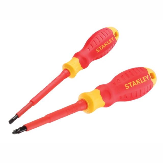 Stanley 0-60-030 VDE Screwdriver Set; Insulated; Parallel & Pozi; 2 Piece
