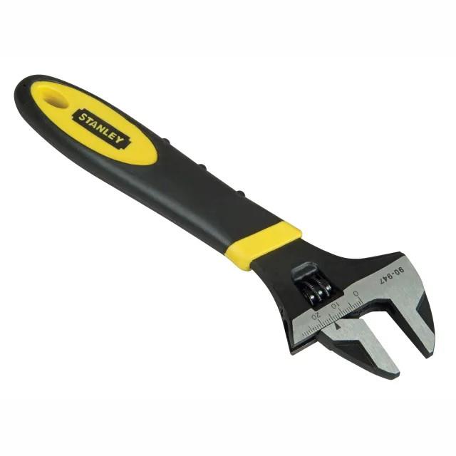 Stanley 0-90-947 MaxSteel Adjustable Wrench; Jaw Capacity 24mm; 150mm (6
