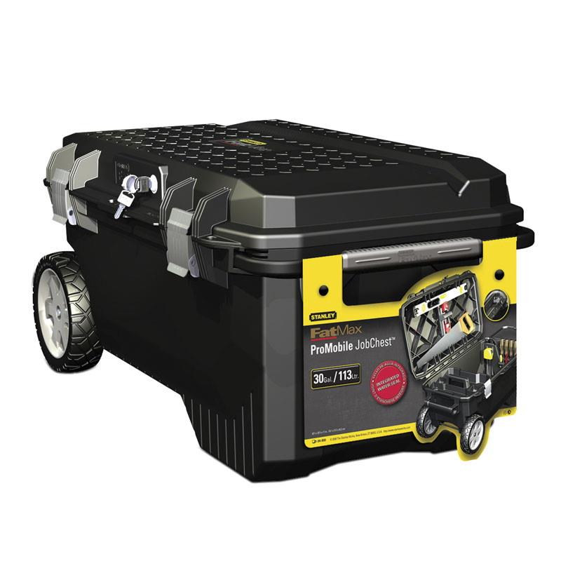 Stanley 1-94-850 FatMax Mobile Chest; Storage Capacity; 30 Gallons; FatMax Mobile Chest; Dimensions 910 x 516 x 431mm