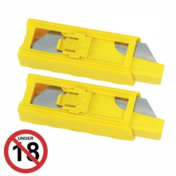 Stanley 1-98-460 Knife Blades; 1992 Heavy Duty; Carded Dispenser Twin Pack; Pack (2 x 10)