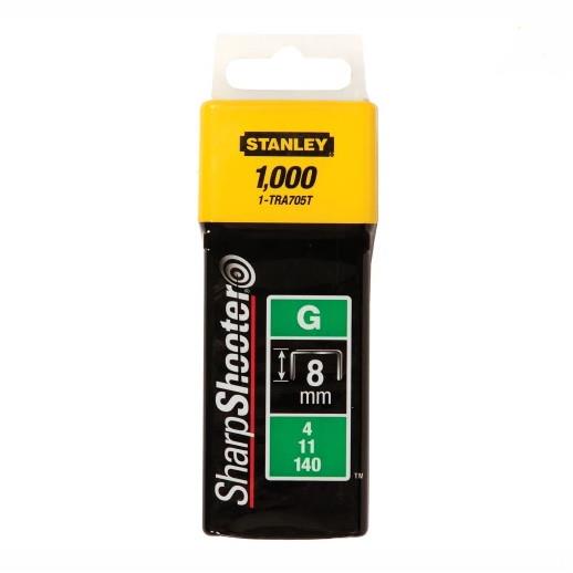 Stanley TRA705T Sharp Shooter Heavy Duty Staples; 8mm (3/8"), Pack (1000)