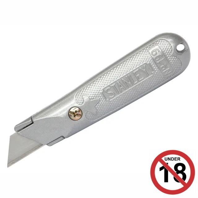 Stanley 2-10-199 Fixed Bladed Knife; Complete With 3 Blades; Grey  (GR)