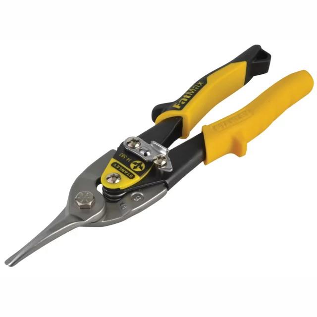 Stanley 9-14-563 Fatmax; Aviation Snip And Holster; Yellow Straight Cut; 250mm (10")