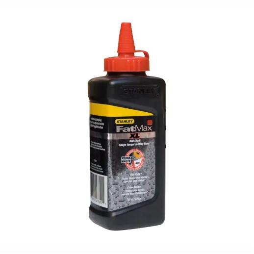 Stanley 9-47-821 FatMax XL Square Bottle Chalk Refill; 225gm; Red (RD)