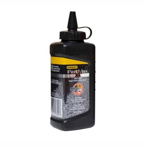 Stanley 9-47-821 FatMax XL Square Bottle Chalk Refill; 225gm; Black (BK)