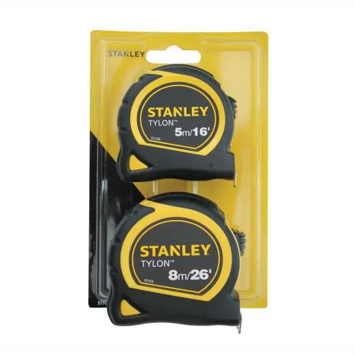 Stanley 9-98-985 Tylon Pocket Tape Twin Pack; 1 Each 5m/16ft & 8m/26ft