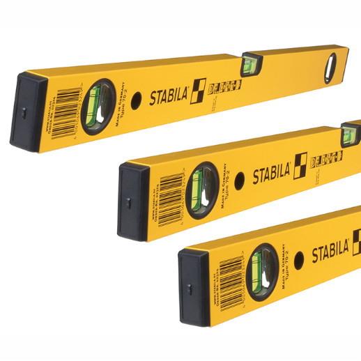 Stabila Type 70-2 Professional Combination Spirit Level Set; 600mm (24"); 1200mm (48") And 1800mm (72")