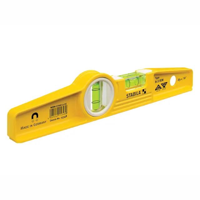 Stabila 81SREM Scaffolders Magnetic Boat Spirit Level; With Rare Earth Magnet; 250mm (10