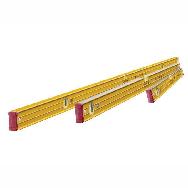 Stabila Type 96-2 3 Vial Ribbed Box Spirit Level Combi Set; 3 Piece; 1 Each 600mm (24"); 1200mm (48") & 1800mm (72")