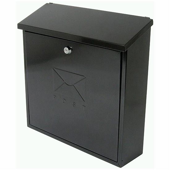 Sterling MB03 Contemporary Post Box; Black (BK); 368 x 368 x 114mm