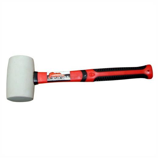 Tayler 88116W Rubber Mallet; White (WH); 16 oz