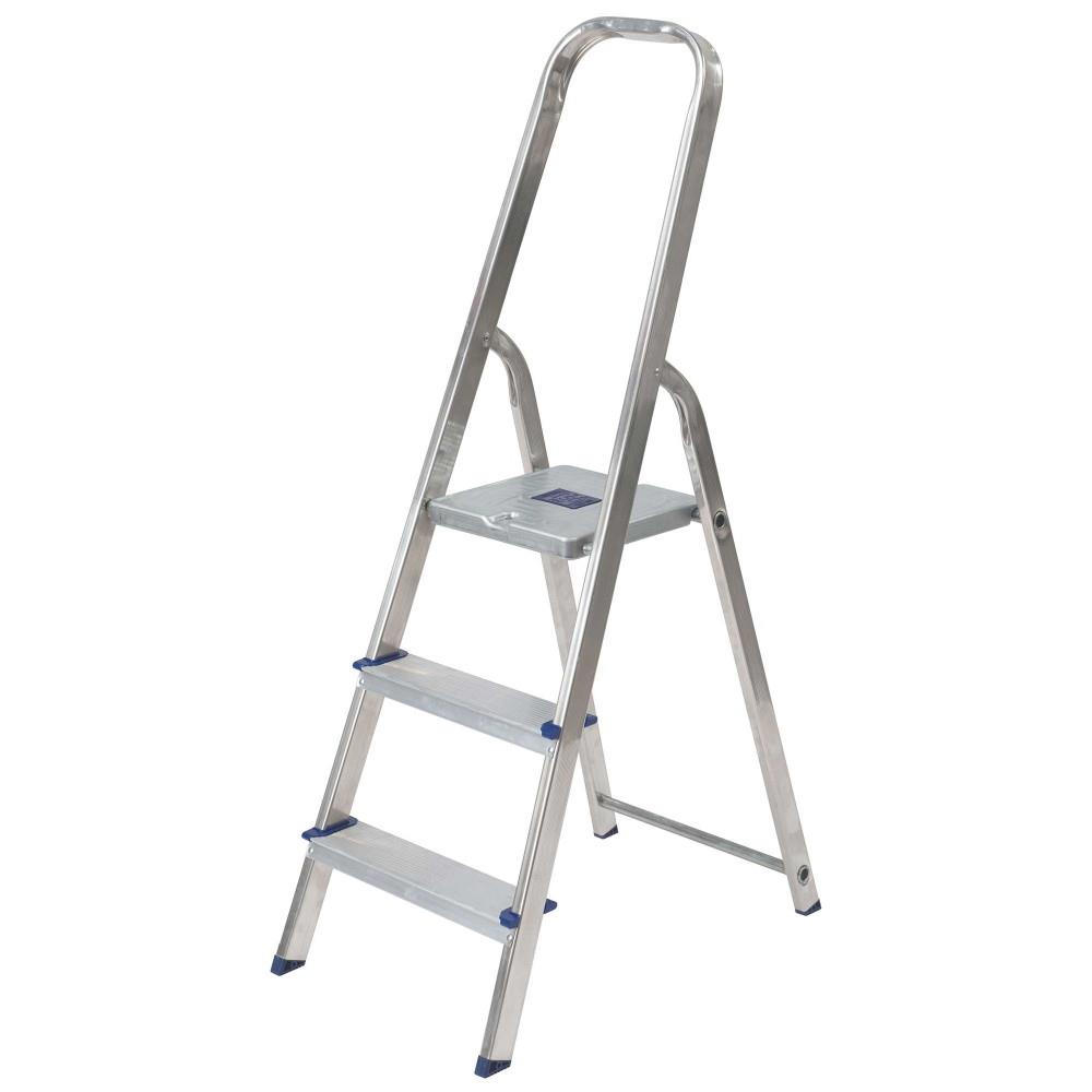 TB Davies Horizon 1212-003 Trade Platform Step Ladder; Aluminium; 3 Tread; BS EN131 2018 Professional; Platform Height 620mm; Safe Working Height 2220mm