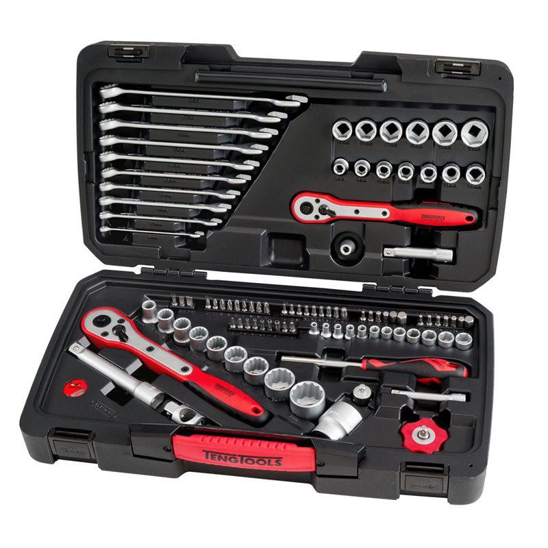 Teng Tools TMX098 98 Piece Socket And Spanner Set; 1/4"; 1/2" & 3/8"