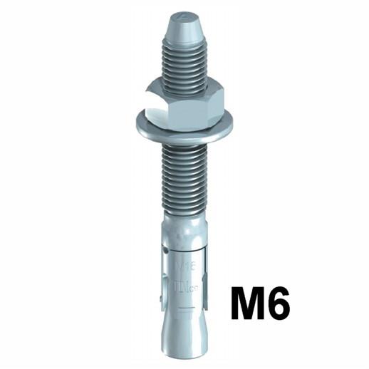 Through Bolt; Zinc Plated (ZP); M6 x 45mm