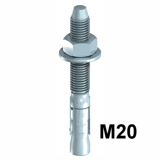 Through Bolt; Zinc Plated (ZP); M20 x 125mm