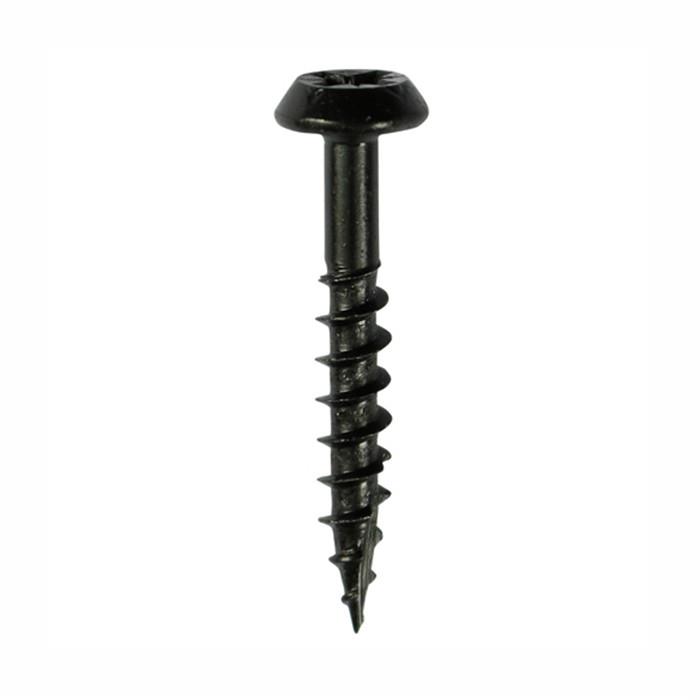 Timco Classic Rainwater Screw; 4.0 x 40mm; Tub 300  With PZ2 Driver Bit; Black (BK)