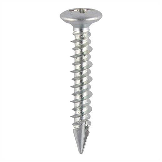 Timco 111Z Window Screw; Pan Countersunk Head; PH2; Slash Point; Zinc Plated (ZP); 4.3 x 20mm; Box (1000)