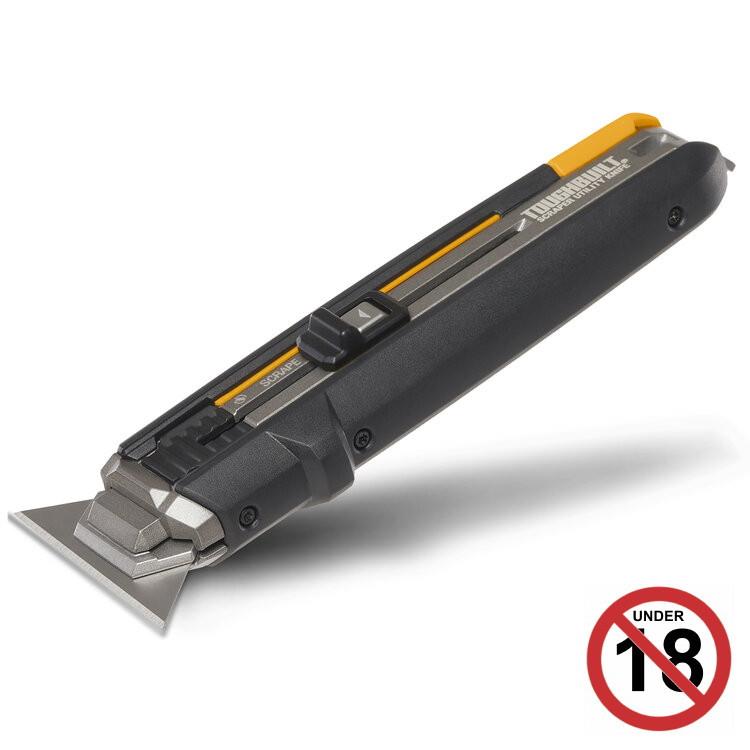 Toughbuilt TB-H4S5-01 Scraper Utility Knife; 5 Blades