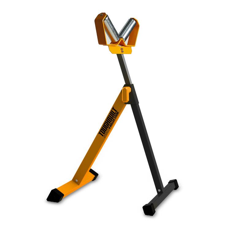 Toughbuilt TB-S220 V-Roller Stand; Adjustable Height 30.3”- 46.6”