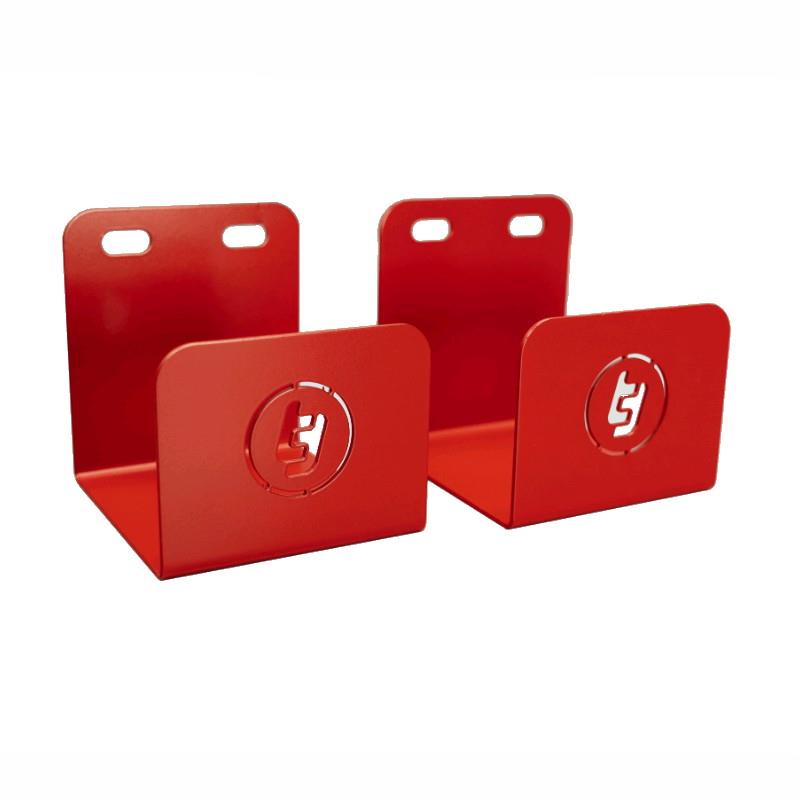 TradeTidy BBR Broom Brackets (Pair); Red (RD)