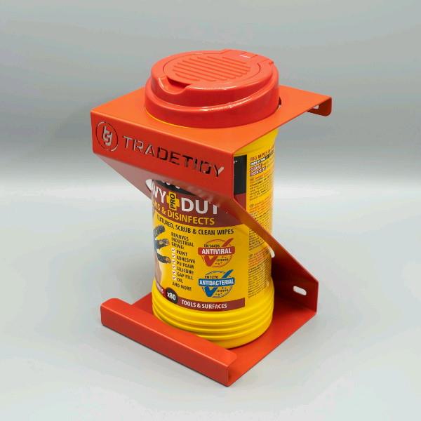 TradeTidy WHR Wipes Tub Holder; Red (RD)