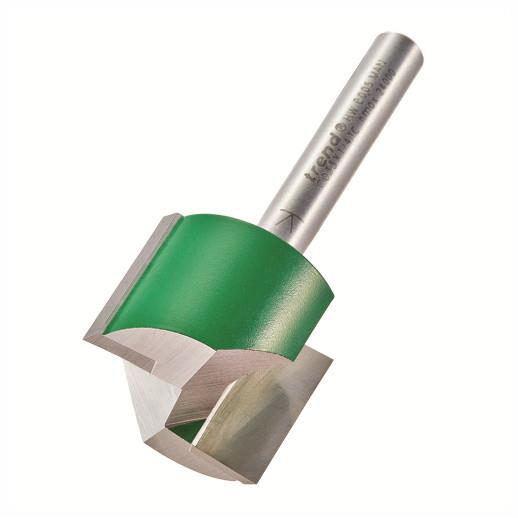 Trend C033X1/4TC Craft Two Flute Straight Cutter Router Bit; 1/4