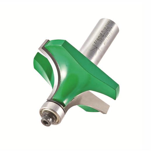 Trend C079AX1/2TC Craft Bearing Guided Ovolo-Round Over Cutter Router Bit; 1/2