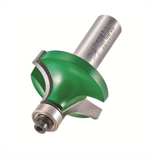 Trend C079X1/2TC Craft Bearing Guided Ovolo-Round Over Cutter Router Bit; 1/2