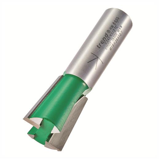 Trend C242X1/2TC Craft Stair Trenching Router Cutter; 1/2" Shank; 19mm Diameter;  25.5mm Cut