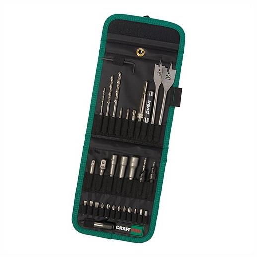 Trend CR/QR/SET/1 Craft Pro Quick Release Tool Holder And Bit Set; 30 Piece