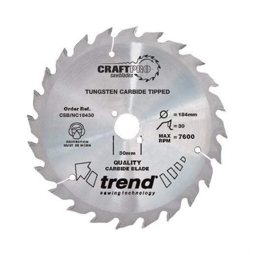 Trend CSB/NC23540 Craft Nail Cutting Circular Saw Blade; 235mm x 40 Teeth; 30mm Bore; 2.0 Kerf
