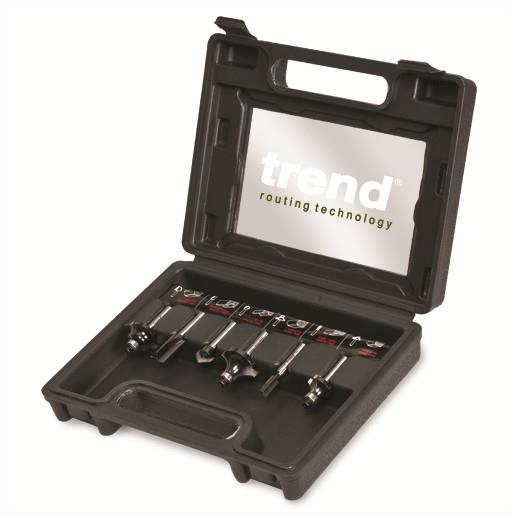 Trend SET/SS11X1/4TC Router Cutter Bit Starter Set In A Presentation Box; 1/4