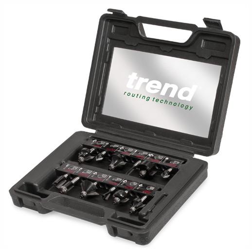 Trend SET/SS8X1/4TC Router Cutter Bit Starter Set; 1/4