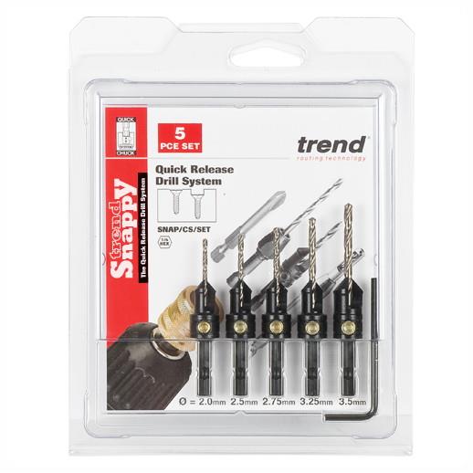 Trend SNAP/CS/SET Snappy Countersink Set; 5 Piece