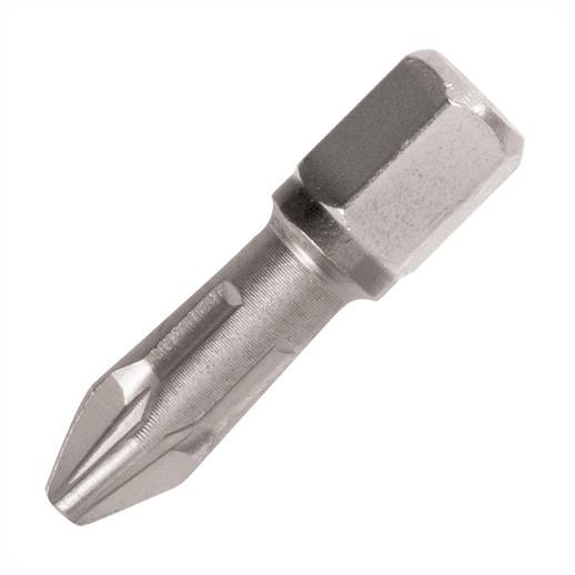 Trend SNAP/IPZ2/10 Snappy Pozidriv Screwdriver Bits; PZ2; 25mm Insert Bits Titanium Nitride (TiN) Coated; Pack (10)