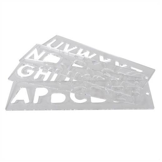 Trend TEMP/LUC57 Template Set Letters; 57mm Uppercase